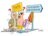 Cartoon: Wärmeplanung (small) by RABE tagged klima,klimaziele,klimawende,ampel,wissing,streit,umsetzung,rabe,ralf,böhme,cartoon,karikatur,pressezeichnung,farbcartoon,tagescartoon,dürre,klimakatastrophe,wüste,trockenheit,wärme,wärmeplanung,städte,kommunen,heizungsgesetz,wärmepumpen,eskimo,urlauber,schlitte,kälte,schwimmring,sonnenschirm,sonnenhut,wegweiser