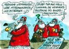 Cartoon: Weihnachtskredit (small) by RABE tagged bundespräsident,christian,wulff,bettina,geerkens,cdu,kredit,kreditvergabe,privatkredit,glaubwürdigkeit,vorwürfe,beschuldigung,unschuld,euro,bank,kreditgeber,weihnachtsansprache,ansprache,klartsellung,tv,fernsehen,ard,weihnachten,weihnachtsmänner,weihnacht