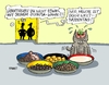 Cartoon: Weltkatzentag (small) by RABE tagged katzen,weltkatzentag,feiertag,kater,schusetiger,fell,futter,schälchentrockenfutter,katzenmilch,pellets,whiskas,sheba,rabe,ralf,böhme,cartoon,karikatur,pressezeichnung,farbcartoon,tagescartoon,olypia,brasilien,rio,doping