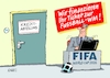 Cartoon: WM Ticket (small) by RABE tagged fußball,nagelsmann,spieler,wm,kader,usa,ball,sport,tor,spielfeld,schiedsrichter,videobeweis,rabe,ralf,böhme,cartoon,karikatur,pressezeichnung,farbcartoon,tagescartoon,hund,bundesliga,ballaballa,kredit,kreditabteilung,finanzierung,eintrittskarte,kreditberater,ticket,fifa,world,cup