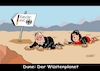 Cartoon: Wüster Planet (small) by RABE tagged bundestagswahl,wahlkampf,osten,ddr,ostbeauftragter,bundesregierung,recht,rabe,ralf,böhme,cartoon,karikatur,pressezeichnung,farbcartoon,tagescartoon,kanzleramt,laschet,gartenzwerg,dune,wüstenplanet,kino,breitbild,hd,breitbildformat,baerbock