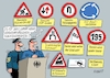 Cartoon: Zeichensetzung (small) by RABE tagged verkehrszeichen,verkehrsschilder,polizei,verbotsschilder,gebotsschilder,kreisverkehr,engstelle,gegenverkehr,baustelle,rabe,ralf,böhme,cartoon,karikatur,pressezeichnung,farbcartoon,tagescartoon,flick,fussball,elf,grüne,fdp,lindner,habeck,heizungsgesetz,eu,asylverfahren,merz,andy,scheuer,volldampf,rezession,kipppunkt,stimmung