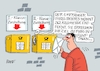 Cartoon: Zu Fuß (small) by RABE tagged post,briefkasten,dhl,briefe,zusteller,corona,personalprobleme,zustellerprobleme,notfallplan,briefschlitz,rabe,ralf,böhme,cartoon,karikatur,pressezeichnung,farbcartoon,tagescartoon,posthorn,leerzeiten,zustellung,fußweg,erste,klasse,zweite