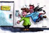 Cartoon: Zum Teufel mit Wullf 2 (small) by RABE tagged wulff bundespräsident staatsoberhaupt cdu kanzlerin merkel affäre kredit privatkredit bild bildzeitung diekmann chefredakteur springer verlag mailbox geerkens urlaubsreise bestechung amtsmissbrauch rücktritt nachfolger transparenz teufel hölle exorzist ex