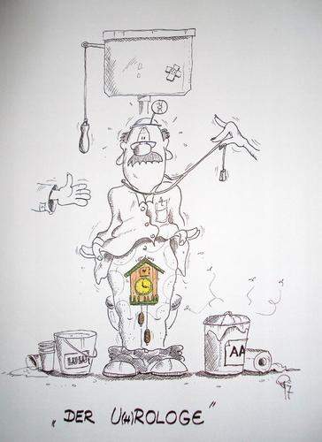 Cartoon: Urologe (medium) by erix tagged ärzte