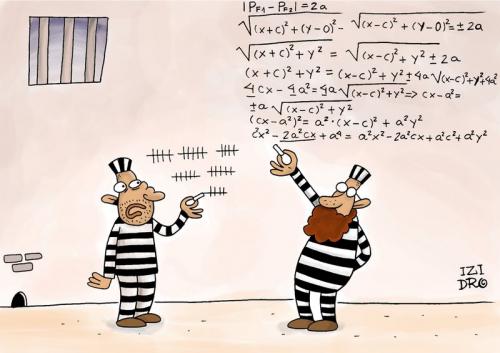 Cartoon: education for prisioner (medium) by izidro tagged cartoon