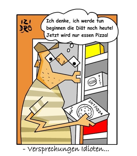 Cartoon: Versprechungen Idioten... (medium) by izidro tagged versprechungen