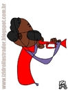 Cartoon: Miles Davis (small) by izidro tagged miles,davis