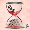 Cartoon: the time of the death in Gaza (small) by izidro tagged politics