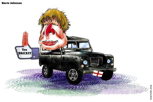 Cartoon: Boris Johnson (medium) by FadiToOn tagged boris,johnson