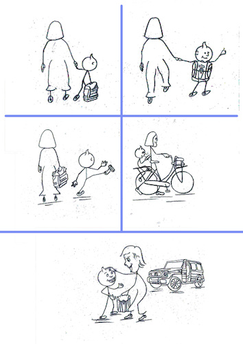 Cartoon: Achtsamkeit (medium) by menschenskindergarten tagged millennials