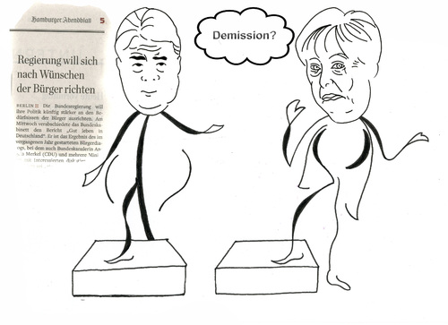 Cartoon: Bürgerdialog (medium) by menschenskindergarten tagged bürgerdialog,merkel,gabriel,regierung,innenpolitik,politikverdrossenheit,kasperltheater,volksbespaßung,nebelwerfer