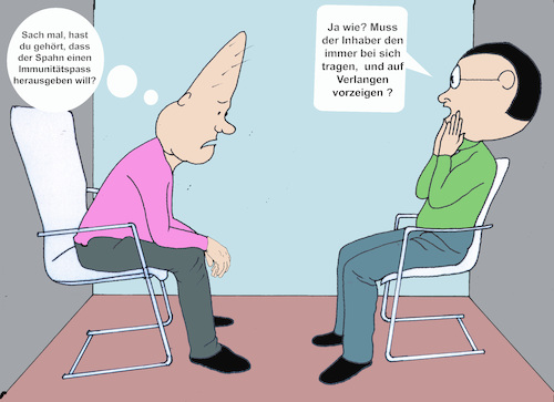 Cartoon: Spahnabhebendes Coronamanagement (medium) by menschenskindergarten tagged spahn,spanabhebend,corona,gesundheitsminister,groko,krise