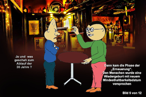 Cartoon: Populationsbegrenzung Teil 1 (medium) by menschenskindergarten tagged demographische,rente,steuer,pflegekosten,transferleistungen,cdu,spd,spahn