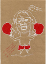 Cartoon: Nahles auf PACKpapier (small) by menschenskindergarten tagged spd,nahles,fraktionsvorsitzende