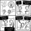 Cartoon: Ferris wheel (small) by heyokyay tagged ferriswheel,ferris,wheel,romance,kiss,boyfriend,kissing,competitive,humour,comic,funny,heyokyay