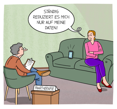 Cartoon: Daten (medium) by Cloud Science tagged daten,datenwirtschaft,beziehung,beziehungskrise,paartherapie,digitalisierung,big,data,dataeconomy,tech,technologie,datenschutz,smartphone,dsgvo,transformation,daten,datenwirtschaft,beziehung,beziehungskrise,paartherapie,digitalisierung,big,data,dataeconomy,tech,technologie,datenschutz,smartphone,dsgvo,transformation