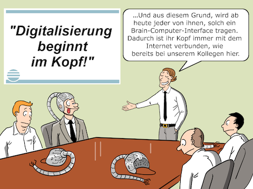 Cartoon: Digitalisierung beginnt im Kopf (medium) by Cloud Science tagged digitalisierung,digital,technologie,disruption,innovation,informationen,daten,cloud,data,meeting,vorgesetzter,gehirn,brain,interface,computer,manager,management,kollege,besprechung,vernetzt,vernetzung,api,team,internet,it,business,zukunft,tech,automatisierung,gehirnwaesche,psychologie,manipulation,helm,cartoon,illustration,surfen,moeller,digitalisierung,digital,technologie,disruption,innovation,informationen,daten,cloud,data,meeting,vorgesetzter,gehirn,brain,interface,computer,manager,management,kollege,besprechung,vernetzt,vernetzung,api,team,internet,it,business,zukunft,tech,automatisierung,gehirnwaesche,psychologie,manipulation,helm,cartoon,illustration,surfen,moeller