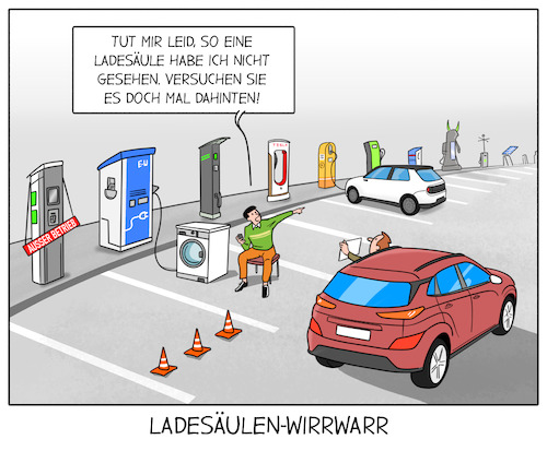 Ladesäulen-WirrWirr Ladesäulen-WirrWirr