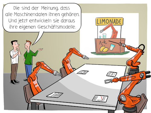 Cartoon: Maschinendaten (medium) by Cloud Science tagged industrie40,smart,factory,intelligente,fabrik,industrie,roboter,roboterarm,robotik,automatisierung,kuka,daten,maschinendaten,big,data,mining,business,intelligence,bi,ki,kuenstliche,intelligenz,sensoren,vernetzung,iot,internet,der,dinge,digitalisierung,digital,cartoon,illustration,tech,technik,technologie,computer,it,wirtschaft,produktion,meeting,maschinelles,lernen,maschine,learning,industrie40,smart,factory,intelligente,fabrik,industrie,roboter,roboterarm,robotik,automatisierung,kuka,daten,maschinendaten,big,data,mining,business,intelligence,bi,ki,kuenstliche,intelligenz,sensoren,vernetzung,iot,internet,der,dinge,digitalisierung,digital,cartoon,illustration,tech,technik,technologie,computer,it,wirtschaft,produktion,meeting,maschinelles,lernen,maschine,learning