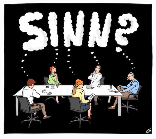 Cartoon: Sinn (medium) by Cloud Science tagged sinn,meeting,purpose,transformation,digitalisierung,new,work,management,wandel,werte,nachhaltigkeit,nachdenken,sinn,meeting,purpose,transformation,digitalisierung,new,work,management,wandel,werte,nachhaltigkeit,nachdenken