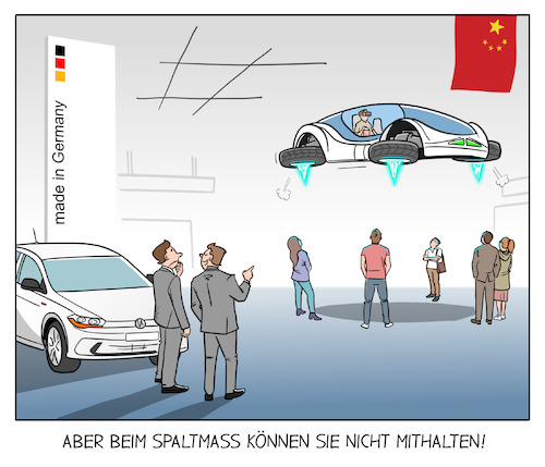 Cartoon: Spaltmaß (medium) by Cloud Science tagged spaltmass,autocartoon,auto,autoindustrie,china,autohersteller,mobilitaet,zukunft,innovation,tech,technologie,deutschland,wirtschaft,industrie,automesse,technik,fliegendes,car,entertainment,software,cartoon,illustration,karikatur,spaltmass,autocartoon,auto,autoindustrie,china,autohersteller,mobilitaet,zukunft,innovation,tech,technologie,deutschland,wirtschaft,industrie,automesse,technik,fliegendes,car,entertainment,software,cartoon,illustration,karikatur