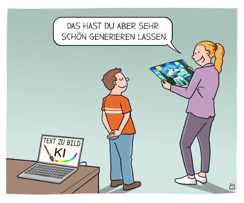 Cartoon: Text zu Bild (medium) by Cloud Science tagged text,zu,bild,generatoren,generativ,ki,künstliche,intelligenz,dalle2,midjourney,kunst,künstler,arbeit,arbeitslos,arbeitslosigkeit,stockfoto,kind,malen,text,zu,bild,generatoren,generativ,ki,künstliche,intelligenz,dalle2,midjourney,kunst,künstler,arbeit,arbeitslos,arbeitslosigkeit,stockfoto,kind,malen