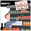 Cartoon: Amazon Go (small) by Cloud Science tagged amazon,go,handel,digitalisierung,überwachung,shop,online,retail,filiale,einkaufen,digital,scannen,innovation,disruption,zukunft,trend,supermarkt,technologie,tech,1984,kunden,marketing,big,data,analyse,gesichtserkennung,it