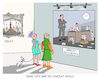 Cartoon: Arbeit (small) by Cloud Science tagged arbeitswelt,zukunft,business,wandel,change,büro,chef,management,führung,office,museum,veränderung,home,digitalisierung,digital,corona,covid,pandemie