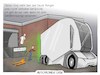 Cartoon: Autonomer LKW (small) by Cloud Science tagged autonom,autonomer,lkw,spedition,logistik,lieferung,mobilitaet,selbstfahrend,elektro,elektroantrieb,auto,lastkraftwagen,anlieferung,gefahrenzulage,tech,technologie,it,technik,business,ladezone,daten,digitalisierung,digital,wirtschaft,strasse,verkehr,mobil,zukunft,einride,trend,future,innovation,disruption,schenker,db,cartoon,tpod,illustration