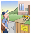 Cartoon: Briefträger und Hund (small) by Cloud Science tagged boston,dynamics,spot,roboter,robotik,zukunft,schutz,überwachung,killerroboter,ki,postbote,hund,briefträger,post,tech,technologie,technik