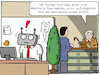 Cartoon: Chatbot (small) by Cloud Science tagged chatbots,ki,ai,kuenstliche,intelligenz,buero,wirtschaft,business,beschwerde,service,routineaufgabe,kunde,kundenbeschwerde,iot,algorithmus,routine,digitalisierung,digitale,transformation,disruption,it,innovation,digital,technologie,programm,code,big,data,industrie,40,zukunft,entwicklung,kundenzufriedenheit,mitarbeiter,angestellter,dienstleistung,chat,chatten,roboter,bot