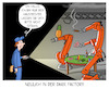 Cartoon: Dark Factory (small) by Cloud Science tagged dark factory fabrik zukunft menschenleer dunkel dunkelheit einsam einsamkeitautonom automatisierung iiot industrie industrie40 roboter robotik kuka maschinen ki technologie digitalisierung industrieroboter tech technik it vernetzung produktion