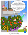 Cartoon: Digital Farming (small) by Cloud Science tagged digital,farming,precision,landwirtschaft,anbau,technik,tech,technologie,smart,pflanzen,drohne,hyperspektral,hyperspektralanalyse,hyperspektralkamera,digitalisierung,gemüse,balkon,agrar,agrarwirtschaft,bepflanzung,umwelt