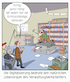 Cartoon: Digitalisierung der Verwaltung (small) by Cloud Science tagged verwaltung digitalisierung amt bürokratie digital innovation fax briefpost rohrpost widerstand beamte beamter bedrohung zukunft tech technologie technik bund egovernment mittelalter