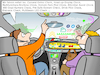 Cartoon: Digitalisierung des Autos (small) by Cloud Science tagged digitalisierung,auto,smart,technologie,assistent,app,comand,online,check,headup,display,attention,assist,360,grad,kamera,cockpit,fahrerlenken,presafe,system,drive,pilot,distronic,multibeam,led,intelligenz,mobilitaet,logistik,copilot,lenkrad,steuer,car,autocartoon,technologiecartoons,illustration,technik,verkehr,straße,disruption,40,iot,internet,computer,zukunft