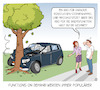 Cartoon: Functions on Demand (small) by Cloud Science tagged auto,autocartoon,functions,on,demand,unfall,crash,tech,abo,zusatzfunktionen,as,service