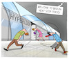 Cartoon: Hyperloop (small) by Cloud Science tagged hyperloop,mobilität,zukunft,transport,zug,verbindung,reisen,mobility,digitalisierung,verkehr,tesla,innovation,geschwindigkeit,schnell,globalisierung,elon,musk,tech,technik,technologie