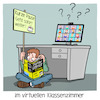 Cartoon: im virtuelle Klassenzimmer (small) by Cloud Science tagged schule lehrer digitalisierung bildung klassenzimmer fernunterricht homeschooling digitaler unterricht für dummies lernen twitterlehrerzimmer internet corona homeoffice remote schüler videokonferenz digital tech technik technologie it portal