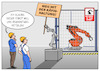 Cartoon: Käfighaltung (small) by Cloud Science tagged roboter robotik industrieroboter cobot sicherheit käfighaltung technologie produktion mensch maschine fabrik zukunft automatisierung