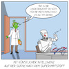 Cartoon: KI Impfstoff (small) by Cloud Science tagged impfstoff,impfen,forschung,gesundheit,ki,künstliche,intelligenz,medizin,proteinfaltung,entwicklung,ehealth,digitalhealth,digitalisierung,technologie,technik,tech,corona