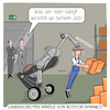 Cartoon: Lagerroboter von Boston Dynamics (small) by Cloud Science tagged lagerroboter lager roboter automatisierung arbeit logistik mitarbeiter kommissionierung boston dynamics handle autonom ki intelligent bedrohung zukunft wirtschaft produktion it technologie tech technik digital digitalisierung ai arbeitslosigkeit innovation disruption wandel transformation mensch entwicklung ingenieur