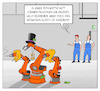 Cartoon: M2M-Wirtschaft (small) by Cloud Science tagged industrie40,technologie,it,iiot,iot,internet,der,dinge,m2m,maschine,kuka,produktion,tech,digitalisierung,techik,innovation,blockchain,zukunft,smart,contract,automatisierung,factory,fabrik,fertigung