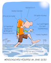 Cartoon: Menschlicher Körper Evolution (small) by Cloud Science tagged mensch,human,koerper,veraenderung,body,gesundheit,krankheit,krankheiten,technik,tech,technologie,digital,digitalisierung,5g,smartphone,umwelt,klima,umweltschutz,zukunft,future,trend,it,change,transformation,evolution,disruption,strahlen,strahlung,turmor,haltung,verspannungen,schulter,ruecken,daumen,iphone,kurzsichtig