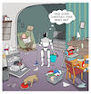 Cartoon: Physical AI (small) by Cloud Science tagged physical,ai,humanoide,roboter,humanoider,embodied,maschinen,ki,künstliche,intelligenz,zukunft,wahrnehmung,chaos,aufräumen