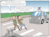 Cartoon: selbstfahrendes Auto Sicherheit (small) by Cloud Science tagged selbtsfahrendes,auto,autonomes,fahren,selbstfahrend,ki,kuenstliche,intelligenz,ai,sensoren,vernetzung,smart,vernetzt,verkehr,mobilitaet,gefahr,unall,smartphone,ortung,gps,signal,digitalisierung,digital,map,maps,erkennung,technik,technologie,zukunft,transformation,innovation,strasse,zebrastreifen,sicherheit,gefaehrdung,ethik,daten,analyse,mobil,gesellschaft,logistik,wirtschaft,industrie,autoindustrie,automobilhersteller,automatisch,automatisierung,autonom,selfdriving,roboter,robotik,moeller,cartoon