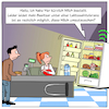 Cartoon: Smart Home Kühlschrank (small) by Cloud Science tagged kuehlschrank,smart,home,it,iot,internet,der,dinge,ki,intelligenz,autonom,bestellung,online,handel,ecoomerce,juria,rechtliches,supermarkt,kasse,cartoon,zukunft,retail,daten,big,data,laktoseintoleranz,wirtschaft,business,digital,digitalisierung,tech,technologie,supermarktkassemilchbestellung,sensoren,moeller,illustration,disruption,transformation,kassiererin,automatisierung,automatisch