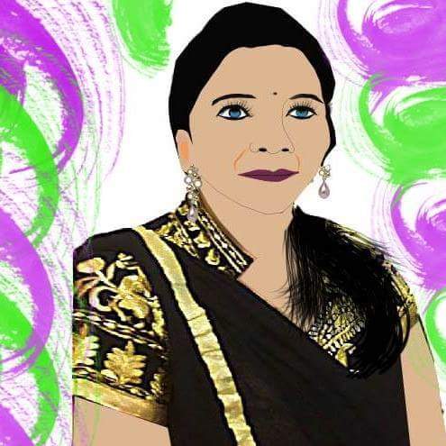 Cartoon: it z my self potrait (medium) by anupama tagged self,potrait