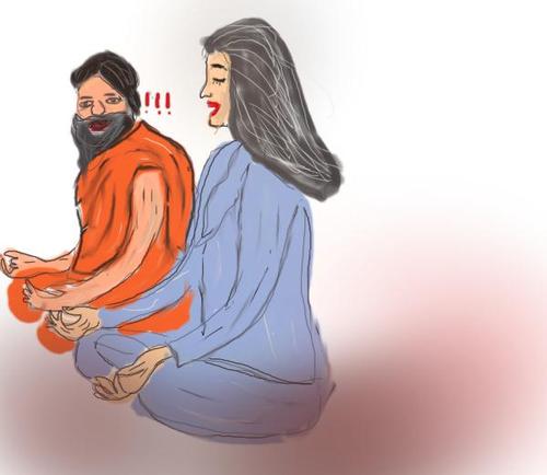 ramdev baba yoga By anupama | Politics Cartoon | TOONPOOL