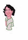 Cartoon: carcaiture (small) by anupama tagged carciature,of,priyanka,gandhi